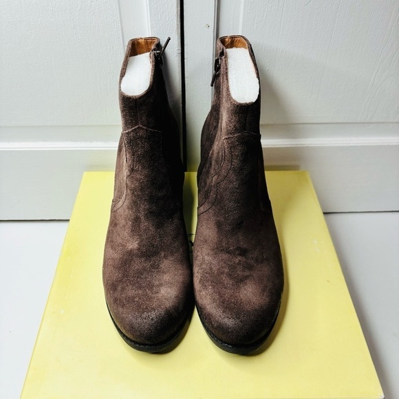 LUCKY BRAND Tablita Tobacco Oiled Suede Boots Size 9 - Picture 3 of 8
